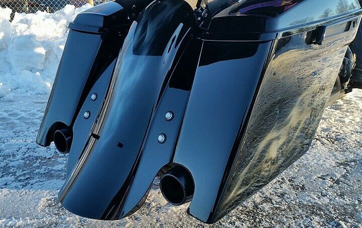 STRETCHED EXTENDED SADDLEBAGS FENDER HARLEY TOURING BAGGER ELECTRA ULT