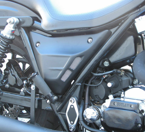 HARLEY FXR FXRS 1982-1994 offers BLACK SIDE COVERS SET LEFT AND RIGHT PAINTED 42-0483